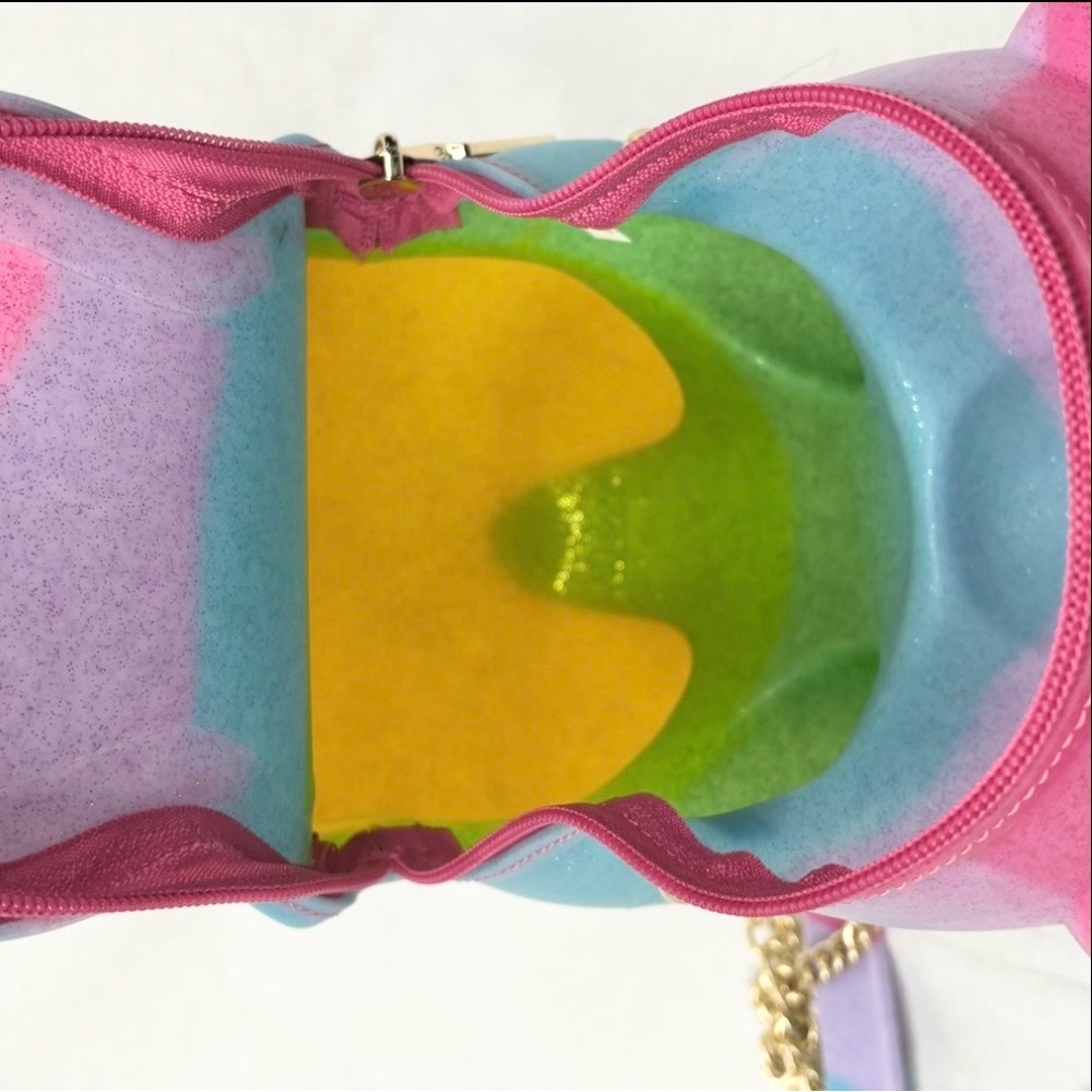 NWT Betsey Johnson Kitsch Bear Necessity Rainbow Gummy Crossbody Polymer Bag - Picture 8 of 16